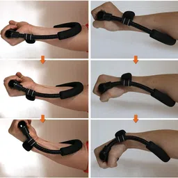 pheonix Hand Grip Strengthener & Wrist Exerciser Workout (Combo Pack of 2) Fitness Accessory Kit Kit image 5