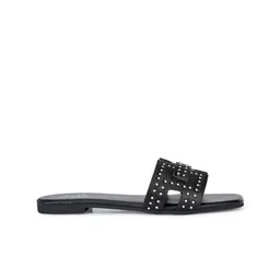 Zebba Embellished Open Toe Flats image 4