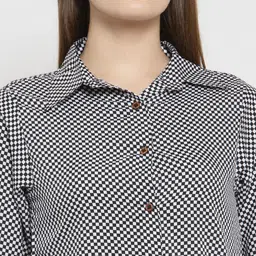 sayesha Women Regular Fit Solid Button Down Collar Casual Shirt image 5