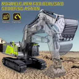 dianor 1:50 Metal Excavator Toy, Diecast Engineering Construction Vehicles image 3