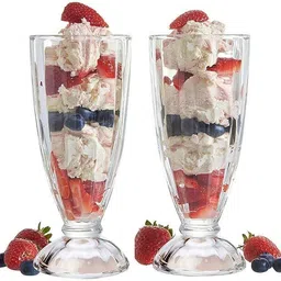 grilix (Pack of 4) Italian Premium Highball Glasses For Water, Juice, Ice Cream, Milkshake, Falooda Glass Set Water/Juice Glass image 3