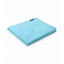 Liveology Sorrento Turquoise Blue Waffle Solid Cotton 270 GSM Bath Towel-picture-15