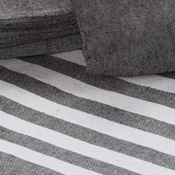 Saral Home Brown & White Striped 160 TC King Bedsheet with 2 Pillow Covers image 4