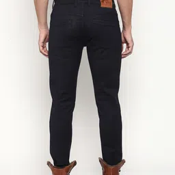 RUG WOODS Men Coal Black Shade Stretchable Regular Fit Jeans image 5