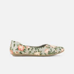 DressBerry Grey Printed Ballerinas image 4