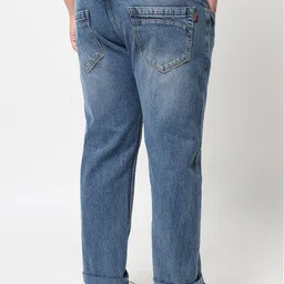 FEVER Men Blue Straight Fit Light Fade Jeans image 3