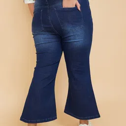 max Women Plus Size Bootcut High-Rise Stretchable Light Fade Jeans image 5