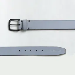 Jack & Jones Men Grey Leather Belt image 2