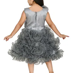 BAESD Girls Net Fit & Flare Midi Dress image 3