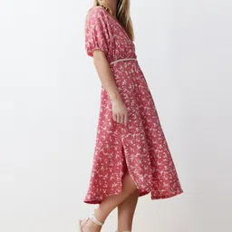 Trendyol Floral Printed Empire Midi Dress image 4