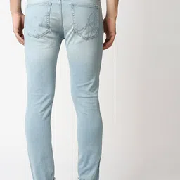 WAIMEA Men Blue Slim Fit Heavy Fade Stretchable Denims image 5
