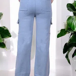 Hayler Women Slim Fit Stretchable Cargo Jeans image 4