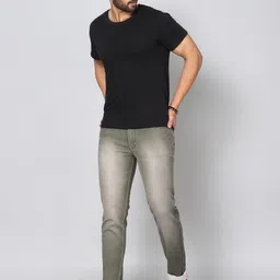 RJ Denim Men Slim Fit Heavy Fade Stretchable Jeans image 4