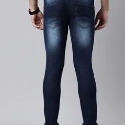 Chennis Men Slim Fit Mid-Rise Light Fade Stretchable Jeans image 4