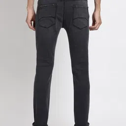 Turtle Men Narrow Tapered Fit Clean Look Stretchable Jeans image 5