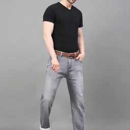 LOUIS STITCH Men Heavy Fade Clean Look Stretchable Jeans image 4