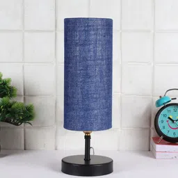 Devansh Blue Textured Table Lamps image 2