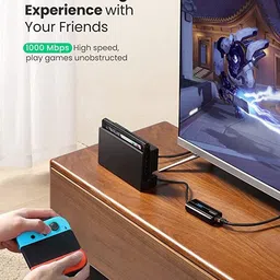 Ugreen Ugreen 3 Ports USB 3.0 Hub with Gigabit Ethernet (Black) Smart Switch image 5