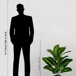 Blooming Floret Green Bird-Of-Paradise Artificial Plant With Pot image 4