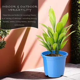 Kuber Industries 24-Pcs Blue Durable Planters image 4