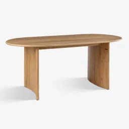 orange tree Saanra 6 Seater Dining Table In Light Mango Wire Brush image 4