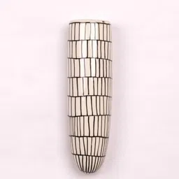 VarEesha White & Black 3 Pieces Printed Ceramic Planters image 4