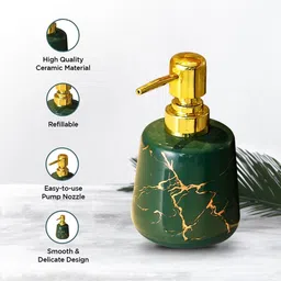 UMAI Pink & Brown Abstract Liquid Soap Dispenser 260 ml image 4