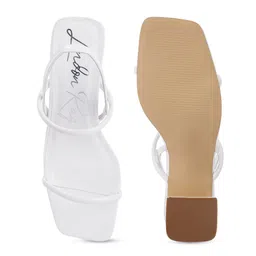 London Rag Open Toe Block Heels With Backstrap image 4