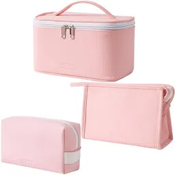 trexee Cosmetic Storage Pouch ,Make up Bag Accessories - Set of 3 Pouches Waterproof Messenger Bag-picture-13