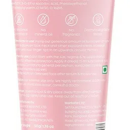 the plant fix plix Sunscreen - SPF 50 PA+++ Guava Glow Invisible Sunscreen With For UV A image 2