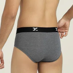 XYXX Men Mid-Rise Pack of 3 IntelliSoft Antimicrobial Modal Briefs image 4