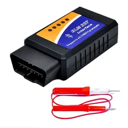 dlkw Fast BT OBD2 Car Scanner in Black with Free Continuity Tester OBD Reader image 3