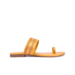 Picktoes Textured One Toe Flats image 2