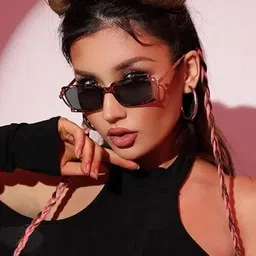 AUGEN Unisex Square Sunglasses with UV Protected Lens image 2