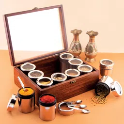 steeple Spice Set Wooden, Stainless Steel image 3