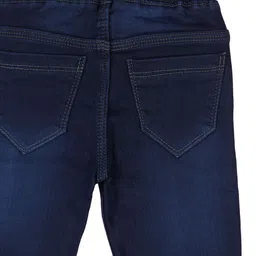 A-Okay Kids Jogger Fit Clean Look Embroidered Jeans image 3