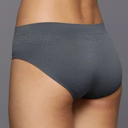 HRX by Hrithik Roshan Women Pack of 3 Solid Mid-Rise Seamless Briefs image 4