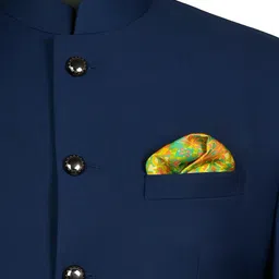 CHOKORE Indian At Heart line Men Printed Silk Pocket Squares image 5