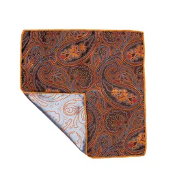 The Tie Hub Men Orange & Yellow Printed Pocket Squares image 4