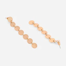 ToniQ Gold-Plated Geometric Drop Earrings image 3