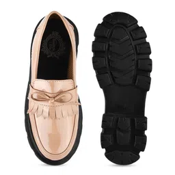 Shoetopia Women Lightweight Comfort Insole Heeled Penny Loafers image 5