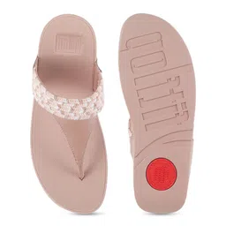 fitflop Textured Open Toe Leather Comfort Heels image 2