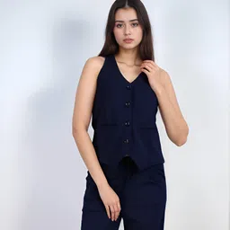 Solid Women Waistcoat-image-67