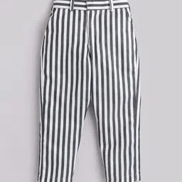 Jeetethnics Infants Boys White & Black Striped Patterned Single-Breasted 4-Piece Suits image 4