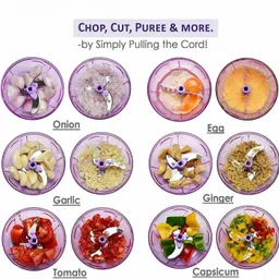 ddecora 950 ml chopper with 5 stainless steel blade, new handy quick XL DORI chopper Vegetable & Fruit Chopper image 5