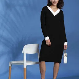 kotty Women Bodycon White Below Knee Dress-picture-15