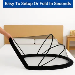 ya enterprise Tent crib white HDPE - High Density Poly Ethylene Washable Kids Mosquito Net image 3