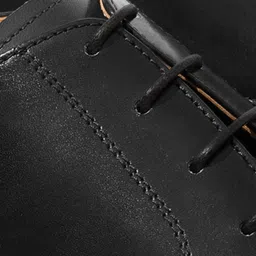 Rapawalk Black & Grey Handcrafted Standard Width Leather Derbys image 4