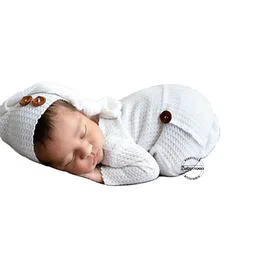 Babymoon Infants Set Of 2 Self Design Photoshoot Outfit Costume image 4