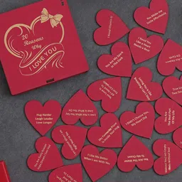 eCraftIndia Red & White 3 Pcs Valentine Gift Set image 4